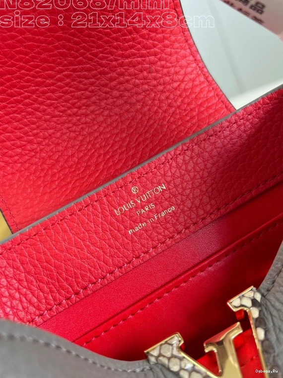 VUITTON CAPUCINES LOUIS MINI-21*14*8CM 0109